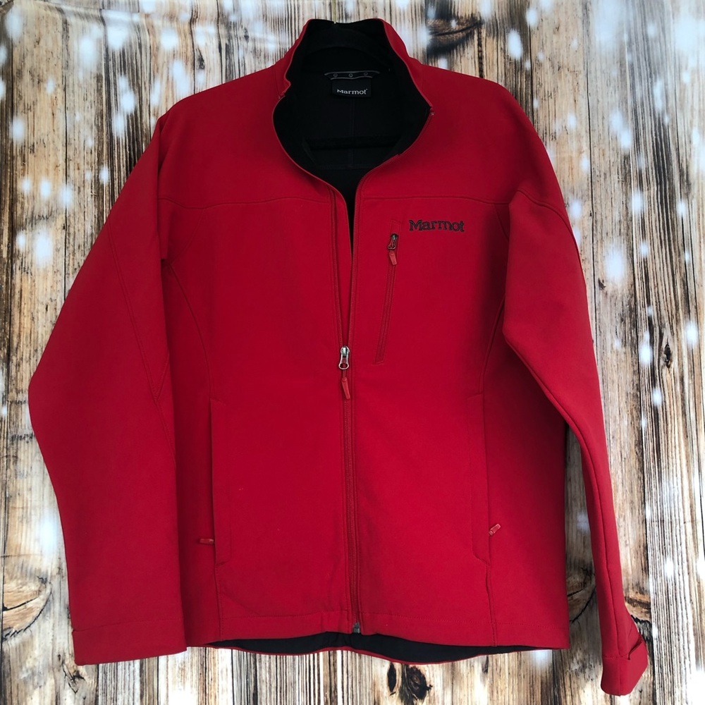 Marmot Red Fleece Lined Jacket